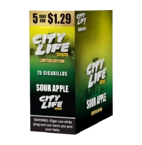 CITY LIFE SOUR APPLE 15/5/$1.29