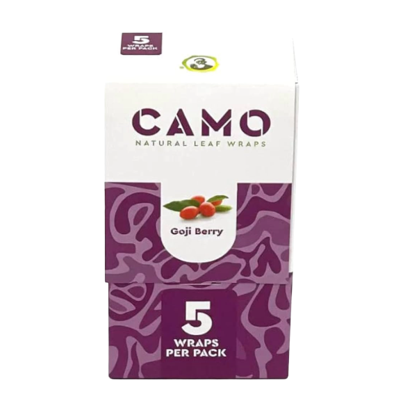 CAMO NAT LEAF WRAP GOJI BRY 25/5PK