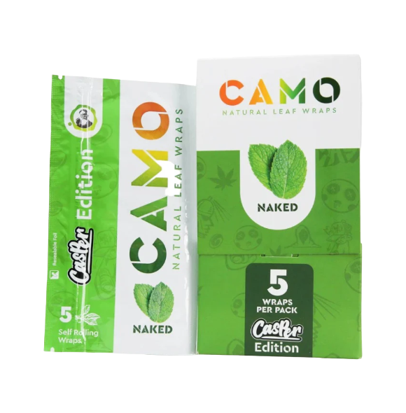 CAMO NAT LEAF WRAP NAKD CASP 25/5PK