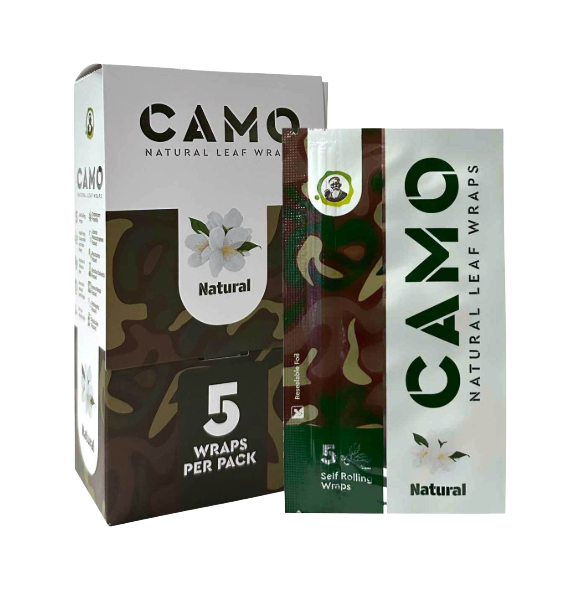 CAMO NAT LEAF WRAP NATURAL 25/5PK
