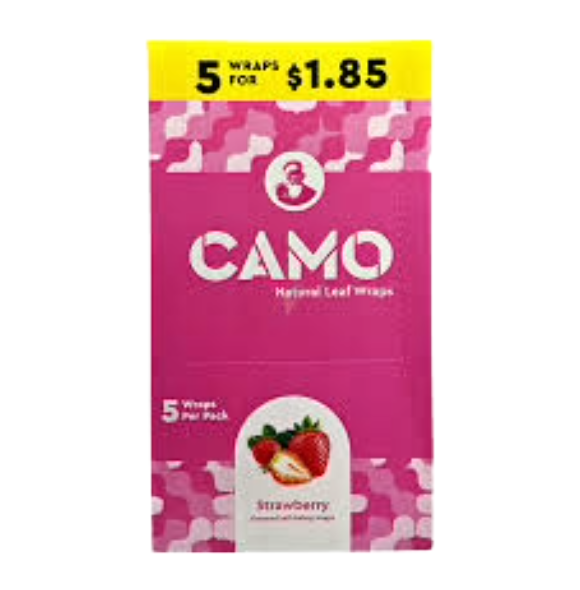 CAMO NAT LEAF WRAP STRAWB 10/5/1.85