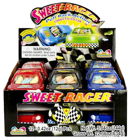 KM SWEET RACER CANDY FIL CAR 12 CT