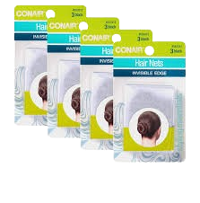 HAIR NETS-BLACK 3/PK PB
