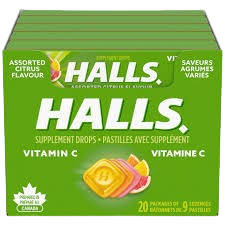 HALLS CGH DRP VIT C ASST. BX 20CT