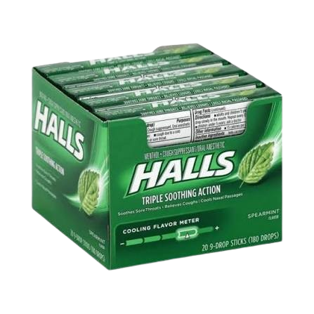 HALLS CGH MILD SPEARMINT 12/20CT