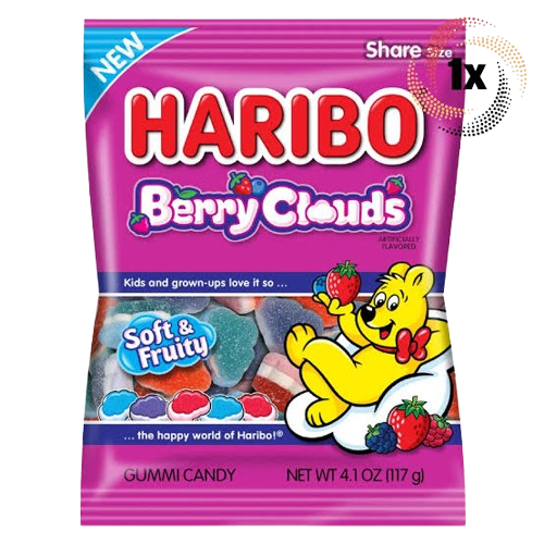 HARIBO BERRY CLUDS GUMMY 12/4OZ