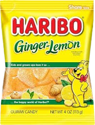 HARIBO GINGER/LEMON 4 OZ 12CT BG