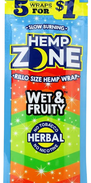 HEMP ZONE WRAP WET&FRTY 5FOR$1 15CT