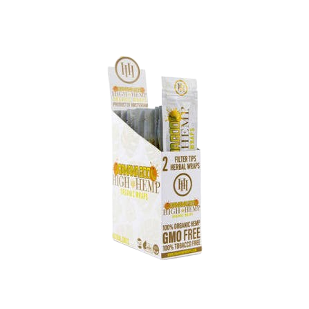 HIGH HEMP ORGANIC WRAPS NAT. 25CT