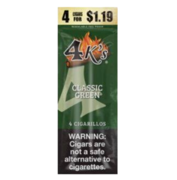 4 KINGS CIGR CLSSIC GRN 15/4/$1.19