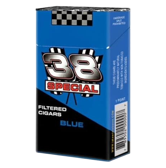 38 SPECIAL FILTER BLUE CIGAR 10PK