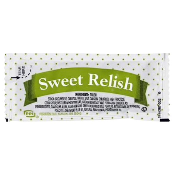 PPI RELISH SWEET IND 200CT