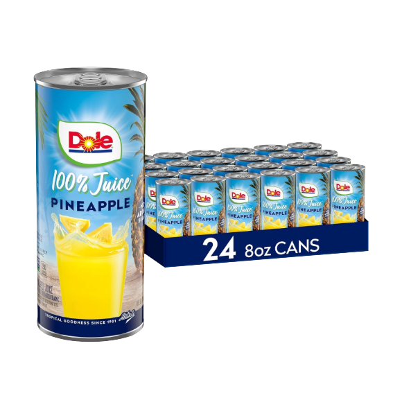 PINEAPPLE JUICE DOLE 24/8 OZ