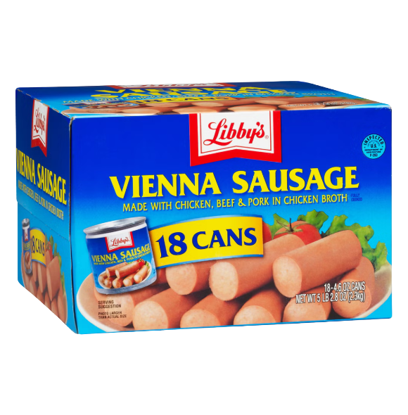 LIBBY VIENNA SAUSAGE 18/4.6 OZ