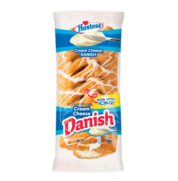 HOSTESS DANISH CREME CHEESE 6CT