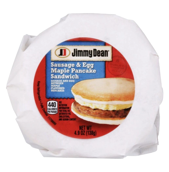JIMMY DEAN SAUSAGE EGG PANCAKE