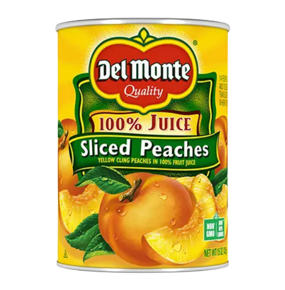 DEL M SLIC Y/C PEACHES 15.25OZ