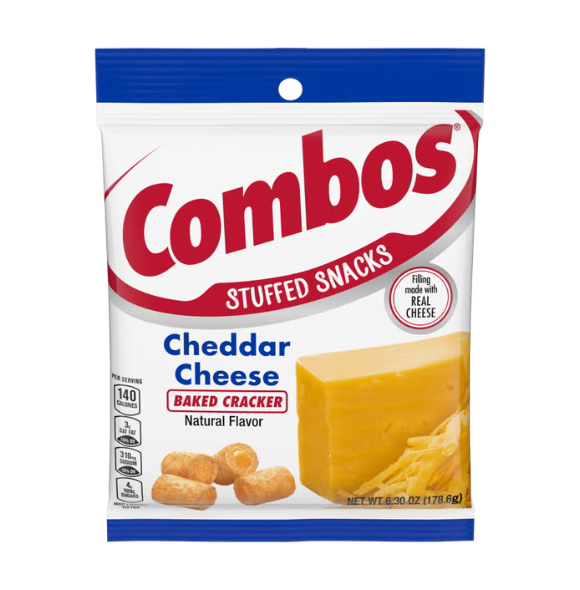 COMBOS CHEDDAR-CHEESE CRACKER 6.3 Z