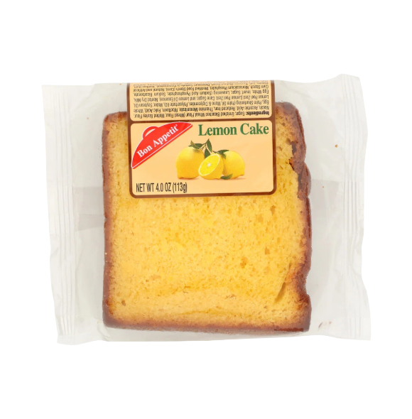 BON APPT SLICED LEMON CAKE 6/8CT