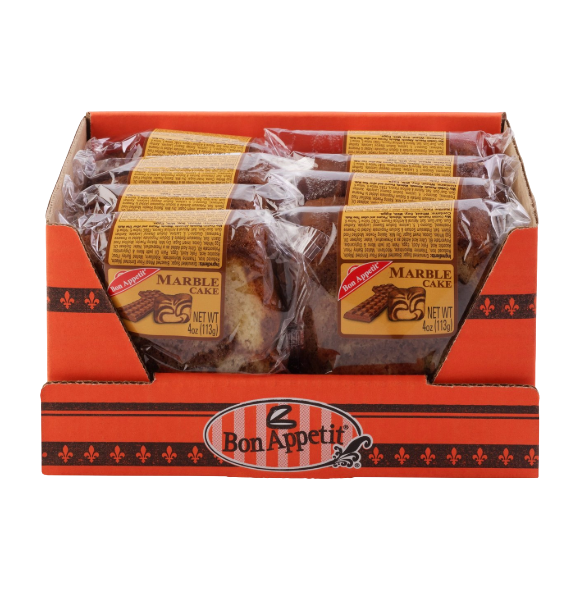 BON APPT SLICED MARBLE CAKE 6/8CT