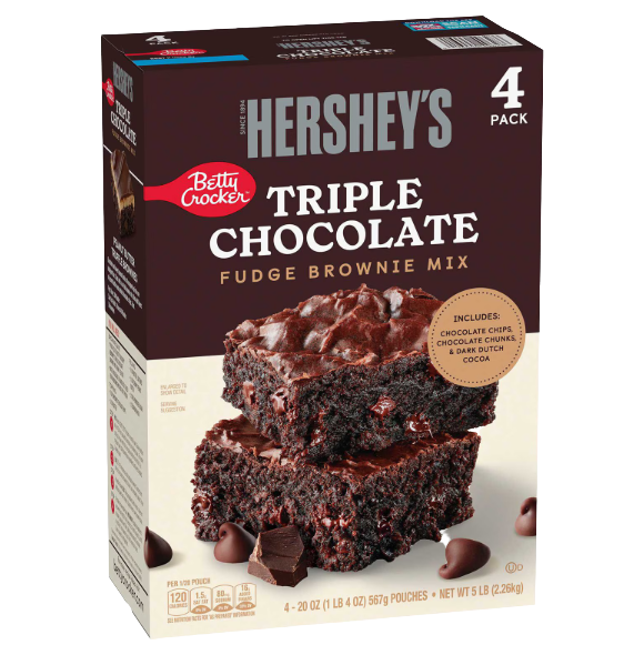 B C TRIPLE CHOC HERSHEY BROWNIE MIX