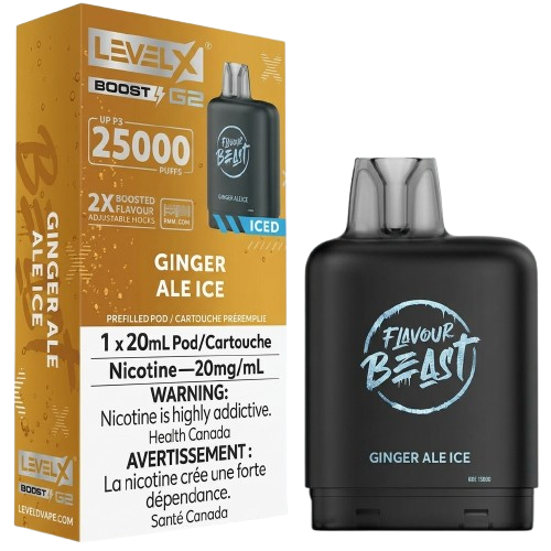 FLAVOR BEAST GINGER ALE ICE  25K
