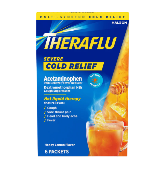 THERA FLU SEVERE COLD HONEY LEM 6CT