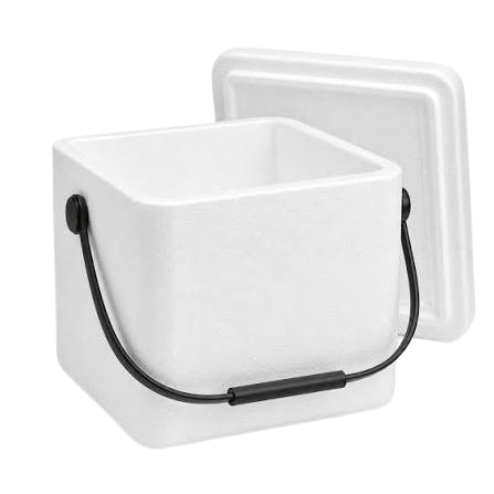 FOAM ICE CHEST W/HNDL 6/12QT