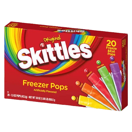 FREEZER POPS SKITTLES 20 CT