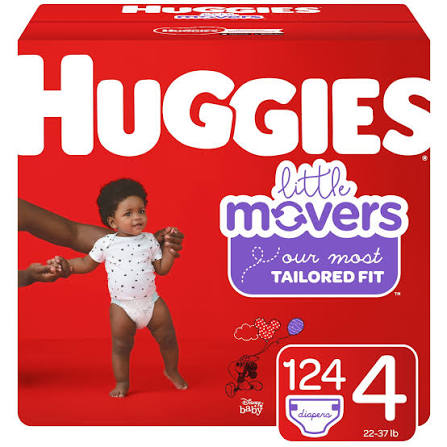 HUGGIES LITTLE MOVERS #4 12CT