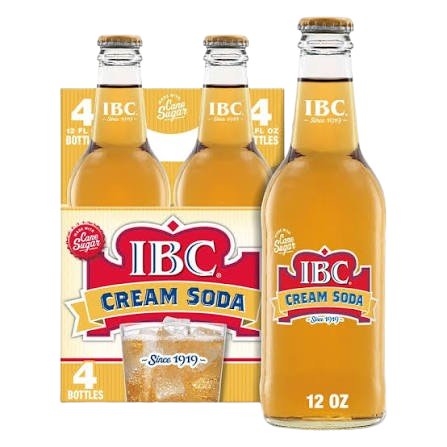 IBC CREME SODA GLAS BOT 24CT 12 OZ