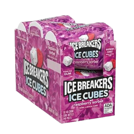 ICE-BR ICE CUBES RASPBERRY BT 6CT