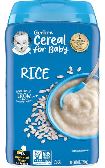 GERBER RICE CEREAL 8 OZ