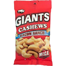 GIANTS CASHEWS BACON RANCH 8/4 OZ