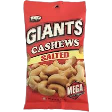 GIANTS CASHEWS SALTED 8/4 OZ