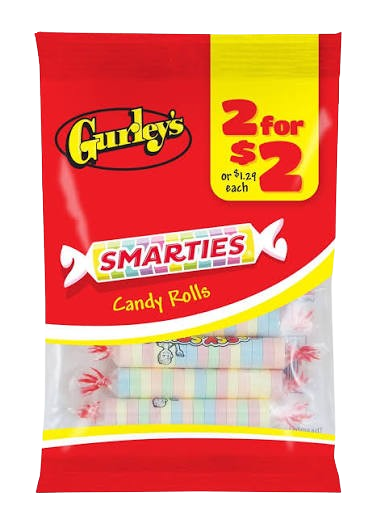 GURLEY'S SMARTIES  2/$2 12 CT