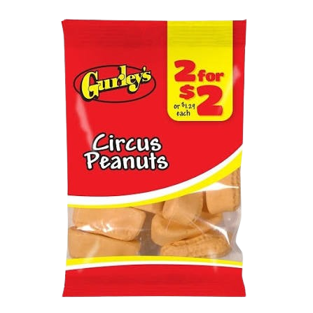 GURLEY'S CIRCUS PEANUTS 2/$2 12CT