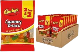 GURLEY'S GUMMI SR BEARS 2/$2 12 CT