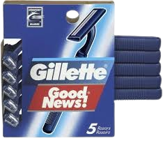 GILLETTE GOOD NEWS RAZOR REG  5CT