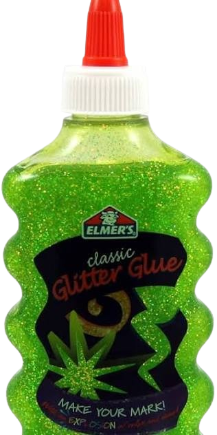 GLITTER GLUE GREEN 6 OZ