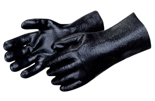 GLOVES BLACK PVC EMBOSSED #110