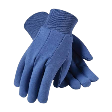 GLOVES BLUE JERSEY MED/WT PB