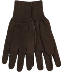 GLOVES BROWN JERSEY LINED WA7644A
