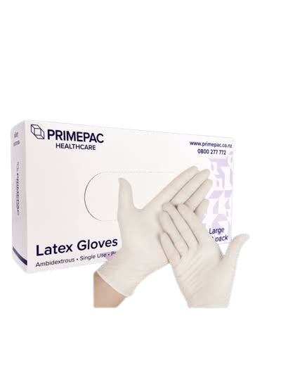 GLOVES POLY W/DOT GRN LARGE 12 CT