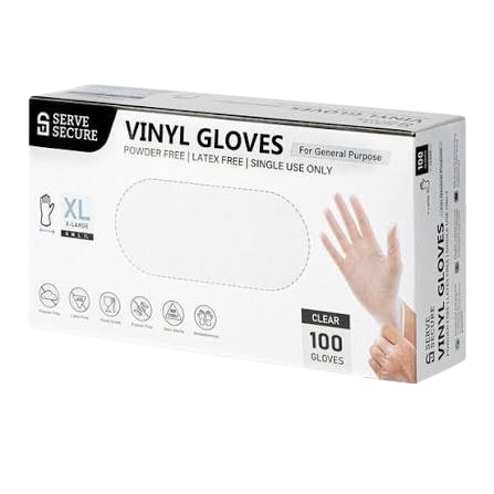 GLOVES-CLR PLST LARG SRVE 100/100CT