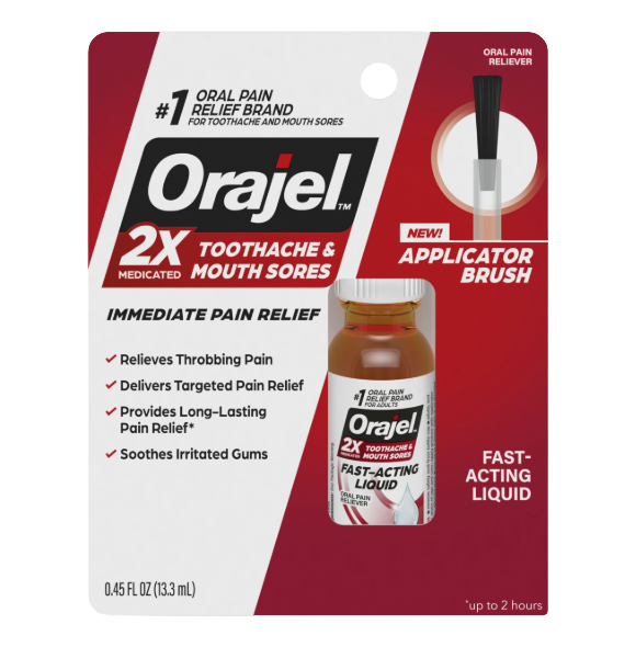 ORAJEL PAIN REL .25 OZ 2X MEDICATED