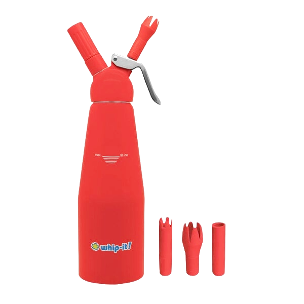 WHIP-IT ALUM RED CREAM CHARGER .5LT