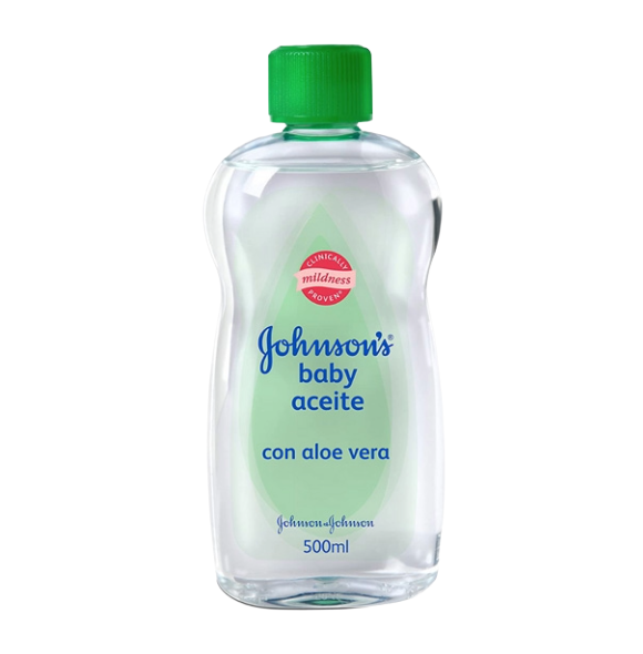 J&J BABY OIL 12/500ML 16OZ ALOE