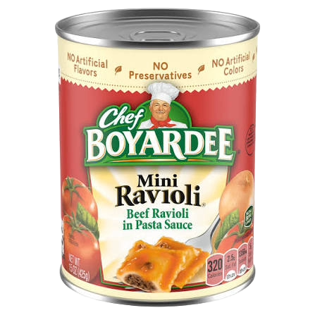 CHEF B BEEF MINI RAVIOLI 15 OZ