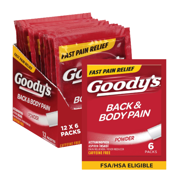 GOODY'S POWDERS BACK & BODY 12/6CT
